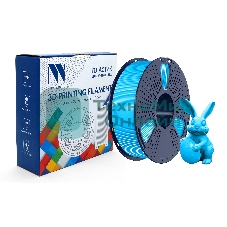 Филамент NVPrint PETG Glow Blue для 3D печати диаметр 1.75мм длина 330 метров масса 1 кг