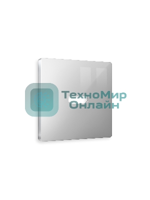 Лицевая панель ALFA (Серебро глянец) для HDMI розетки QUANT AP4140