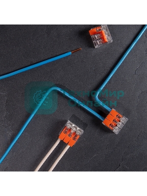 Универсальная компактная клемма Rexant 3-проводная до 4,0 мм² (50 шт./уп.)