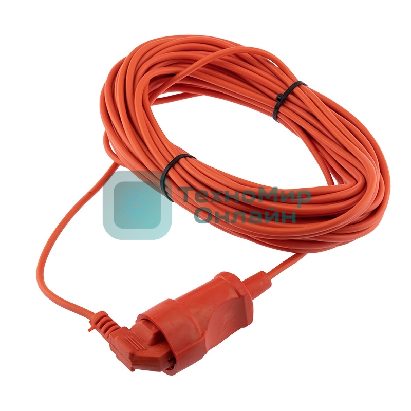 Удлинитель-шнур PROconnect ПВС 2х0.75, 20 м, б/з, 6 А, 1300 Вт, IP20, оранжевый