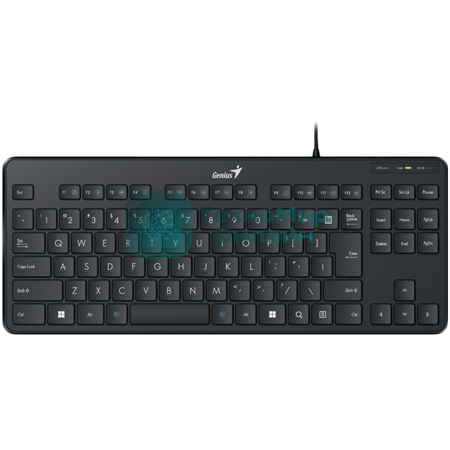 Клавиатура проводная Genius LuxeMate 110, USB, черный