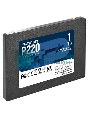 Накопитель SSD Patriot P220, 1Tb, SATA III, 2.5