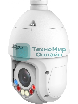 Уличная купольная PTZ IP-видеокамера Dahua DH-SD4E225Gb-HNR-A-PV1 TiOC с активным сдерживанием и ИИ 2Мп, 1/2.8” CMOS, моторизованный объектив 4.8~120мм (25x), видеоаналитика, ИК 100м, LED 50м, IP66