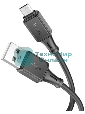 Кабель USB 2.0 hoco X25, AM/microBM, черный, 1м