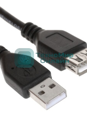 Кабель удлинит. USB2.0 Gembird/Cablexpert CC-USB2-AMAF-6-N серый (1.8м, AM/AF, пакет) (CC-USB2-AMAF-6-N)