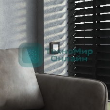 Рамка на 1 пост Slab (черный софт) W0012908
