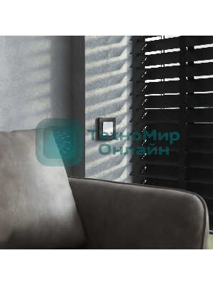 Рамка на 1 пост Slab (черный софт) W0012908