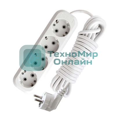 Удлинитель 4х3 м с заземл. 16А IP20 Е-304 АБС-пл. ПВС 3х1 UNIVersal 9631981