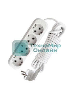 Удлинитель 4х3 м с заземл. 16А IP20 Е-304 АБС-пл. ПВС 3х1 UNIVersal 9631981