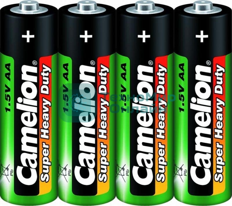 Элемент питания солевой Camelion R R6 (шринка 4шт) 1.5 В