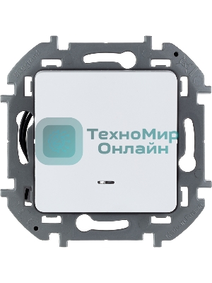 Переключатель 1-клавишный с подсветкой/индикацией 10AX 250 В белый