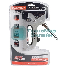 Степлер PATRIOT Platinum SPQ-112L скобы тип 140 (6-14мм), профессиональный, в комплекте 1000 скоб