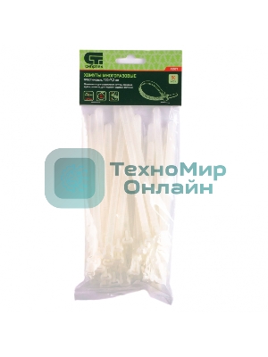 Хомуты Сибртех многоразовые 150, 7,2 мм пластиковые 50 шт