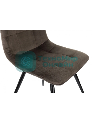 Стул для дома Бюрократ CH-K1_4 комплект 4 шт. коричневый Holland 74 металл черный на ножках