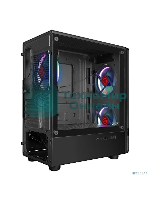 Компьютерный корпус Ginzzu CL406 mATX FAN 3*12 FRGb (12RR4)