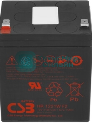 Батарея CSB HR 1221W (12V, 5Ah) F2