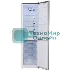 Холодильник Beko B3R0CNK332HX серебристый двухкамерный 200/100л морозилка снизу No Frost