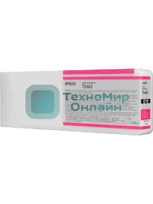 Картридж струйный Epson C13T636300 пурпурный (700 мл) для Stylus 7700, 7890, 7900, 9700, 9890, 9900, WT7900