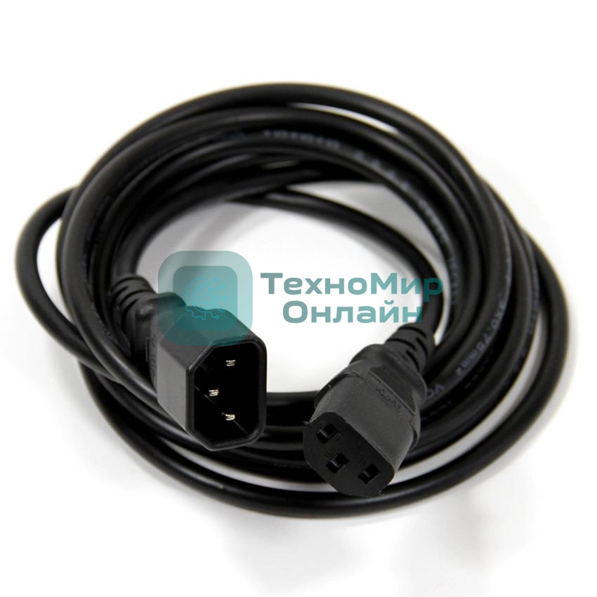 Кабель монитор - компьютер 220V (UPS -> устройство) VCOM VDE 3G*0.75мм (CE001-CU) 3 м