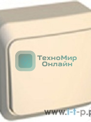 Выключатель 1-кл. ОП Этюд 10А IP20 крем. SchE BA10-001K
