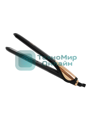 Выпрямитель для волос Centek CT-2023 черный/золотистый, 22 мм, 220 °C, 1 режим