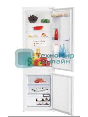Встраиваемый холодильник Beko BCSA2750 двухкамерный белый