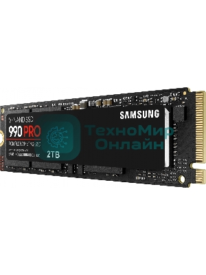 Накопитель SSD Samsung 990 PRO, 2Tb, PCIe 4.0 x4, M.2 2280, NVMe, R/W 7450/6900