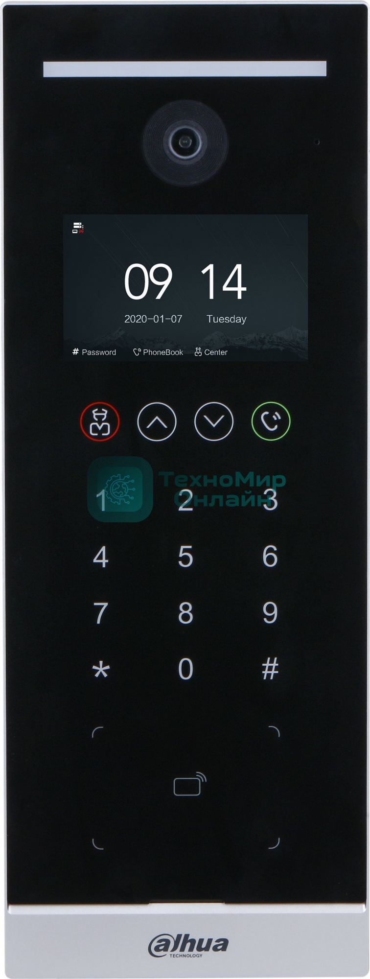 Видеопанель Dahua DHI-VTO6521H-D цветной сигнал CMOS цвет панели: черный
