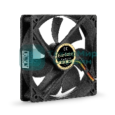 Вентилятор для корпуса ExeGate ExtraSilent ES12025S3PM черный, 120 мм, 1350 об/мин, 23 дБ, 3 pin