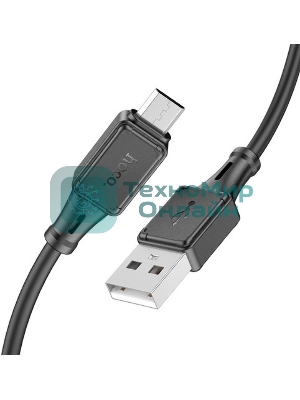 Кабель USB 2.0 hoco X25, AM/microBM, черный, 1м