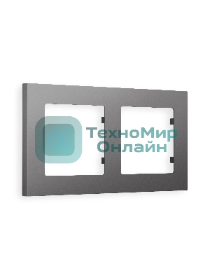 Рамка ALFA Techno (Антрацит серый) 2-ая AF220652