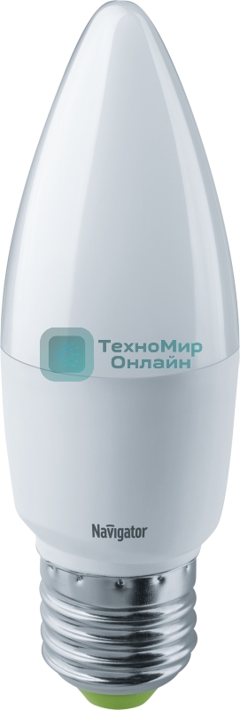 Лампа светодиодная Navigator NLL-C37-8.5-230-4К-E27-FR