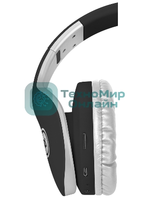 Беспроводные/проводные наушники Defender FreeMotion B525 черный/белый, накладные, Bluetooth + проводной, до 8 ч