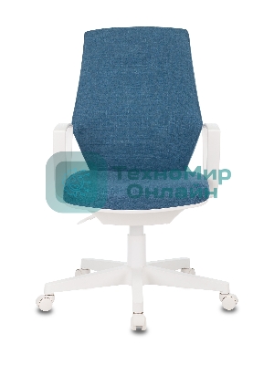 Кресло Бюрократ CH-W545 синий, экокожа, 120 кг, механизм качания