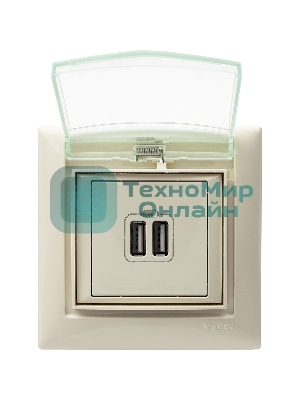 Розетка 2-ая USB 774170 Legrand Valena Сл. кость