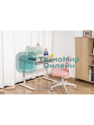 Кресло Cactus CS-CHR-3594PK розовый, ткань, 75 кг, механизм качания