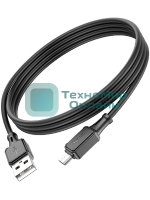 Кабель USB 2.0 hoco X25, AM/microBM, черный, 1м