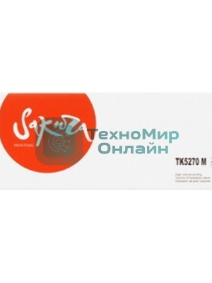 Картридж Sakura TK5270M для Kyocera Mita ECOSYS M6230cidn, пурпурный, 6 000к.