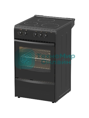 Плита электрическая Darina 1B EC 331 606 At антрацит/черный, конфорок 3 шт, духовка 50 л, 50 см x 85 см x 56 см