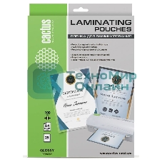 Пленка для ламинирования Cactus 100мкм A4 (25шт) глянцевая 216x303мм CS-LPGA410025