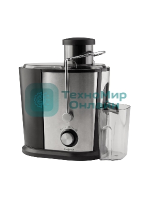 Соковыжималка Galaxy GL 0801 серебристый/чёрный, центробежная, 700 Вт, 500 мл, механическое