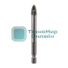 Сверло по стеклу и керамике Kranz 10 мм 4 грани шестигранный хвостовик