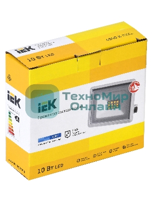 Прожектор IEK LPDO601-10-65-K01 СДО 06-10 светодиодный белый IP65 6500 K IEK