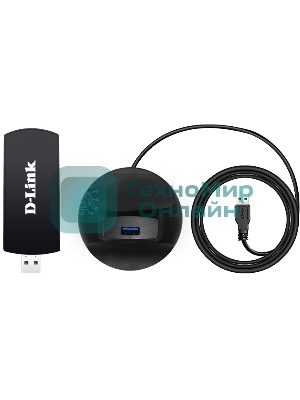 Адаптер D-Link DWA-192/RU/B1A Wireless AC1750 Dual-band USB Adapter, 802.11a/b/g/n/802.11ac, 2.4 GHz/5 GHz