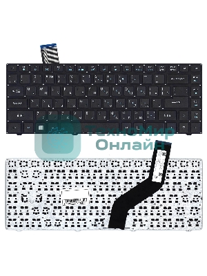 Клавиатура для ноутбука Acer Aspire One Cloudbook 14 AO1-431 черная