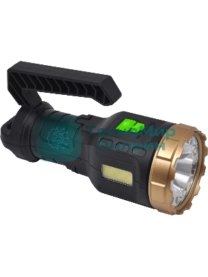 Фонарь ручной Gauss GFL209 черный 10Вт лам.:светодиодный встроенный аккумулятор