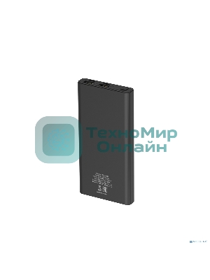 Портативный аккумулятор Harper PB-10031 черный (10 000mAh; Тип батареи Li-Pol; Вход Micro USB/Type-C, 2А; Выход: 5V/1A и 5V/2A; LED индикатор заряда, Корпус: металл)