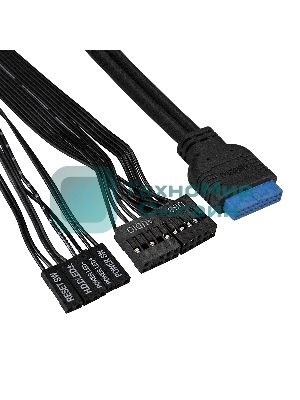 Компьютерный корпус Miditower ExeGate XP-330U-UNS500 (ATX, БП UNS500 с вент. 12см, 2хUSB/2хUSB 3.0, аудио, черный)