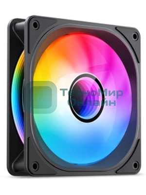 Вентилятор для корпуса JONSBO FR-606BR Reverse (120x120x25мм, 4-pin PWM, ARGb, 35.99CFM, 26.5dBA, 1500RPM, черный)