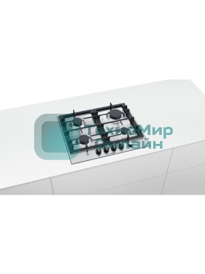 Газовая варочная панель Bosch PCP6A5I90M нержавеющая сталь